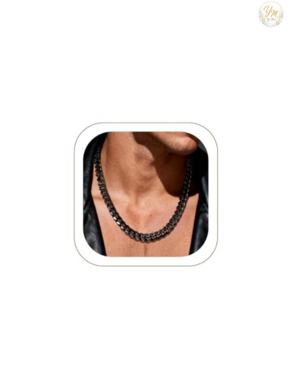 Stainless Steel Cuban Link Chain Necklace Men's Hip Hop Miami Style